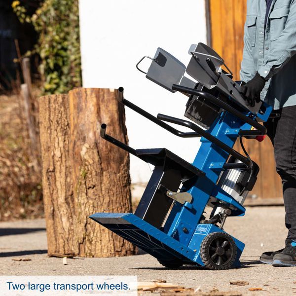 Scheppach Compact 8T Vertical Log Splitter, 3150W, 7.95t Hydraulic Force